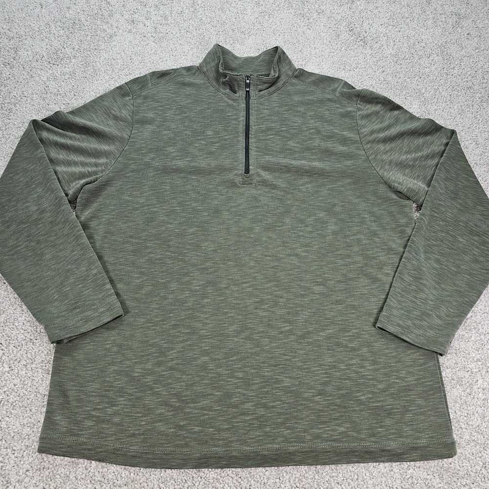 Tommy Bahama Quarter Zip Green Track Jacket Men's Large See Description